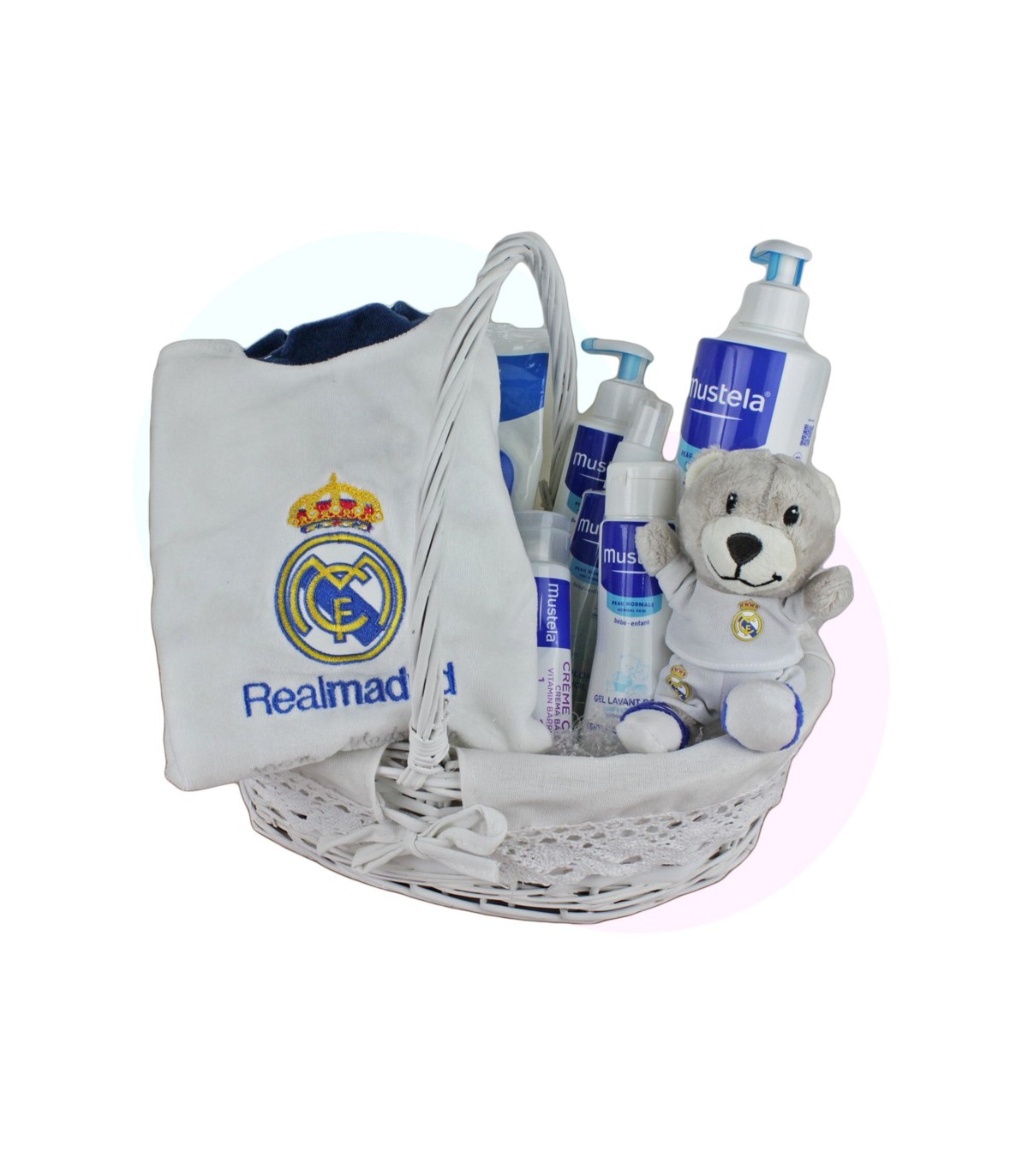 Canastilla Real Madrid para bebé